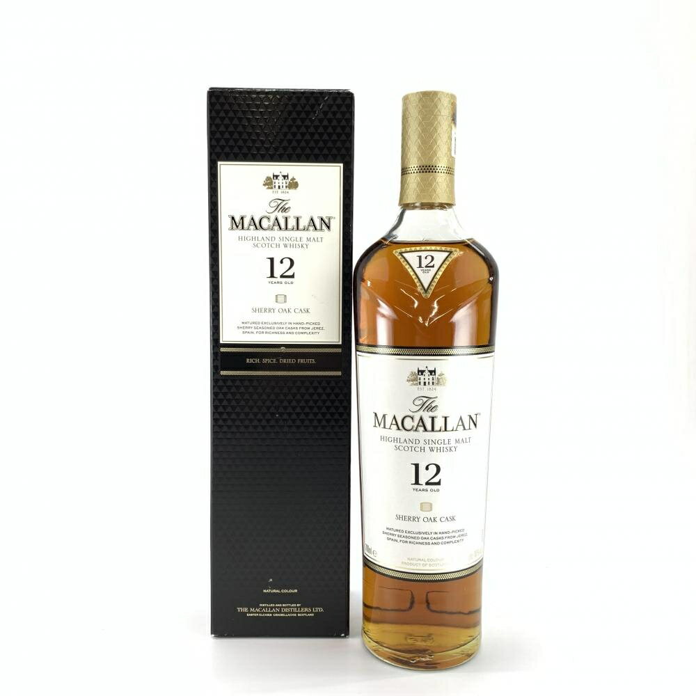 The MACALLAN ザ・マッカラン 12年 シェリー オーク カスク 700ml 40度 シングルモルト スコッチ ウイスキー 管理YI31994