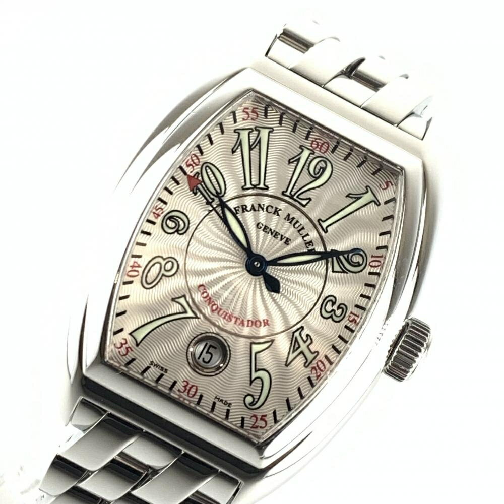 FRANCK MULLER フランクミュラー 8005SC コンキスタドール シルバー文字盤 アラビ ...