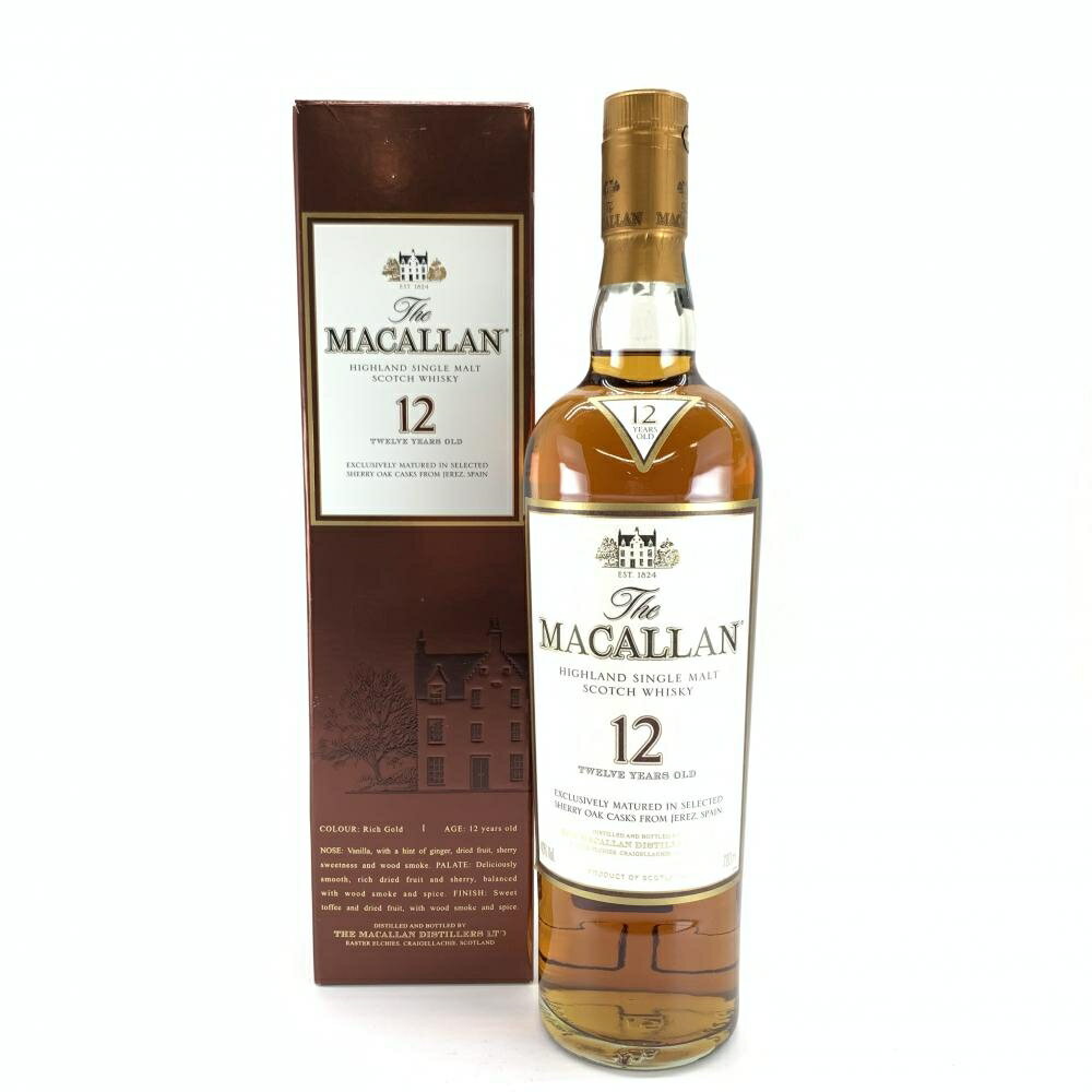 The MACALLAN マッカラン 12年 シェリーカスク 700ml 40度 シングルモルト スコッチ ウイスキー SHERRY OAK 管理YI33295