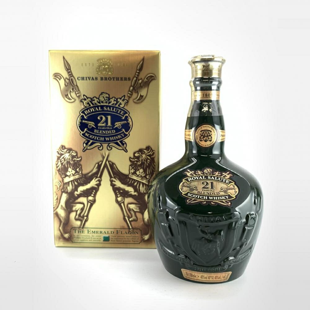 ROYAL SALUTE ロイヤルサルート 21年 緑 700ml 40度 ブレンデッド スコッチ ウイスキー 陶器ボトル 管理YI33486