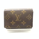 ルイ・ヴィトン 名刺入れ LOUIS VUITTON ルイヴィトン M62920 アンヴェロップカルト ドゥヴィジット モノグラム カードケース 名刺入れ ブラウン 廃盤品 管理HS34311