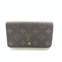 LOUIS VUITTON ルイヴィトン M61730 ポルトモネ ビエ トレゾール モノグラム 二つ折り財布 ブラウン コンパクト 廃盤品 管理HS35496