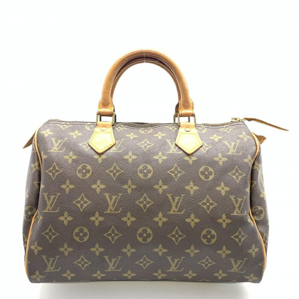 LOUIS VUITTON ルイヴィトン M41526 スピーディ30 ハンドバッグ ミニボストンバッグ モノグラム ブラウン ファスナー開閉 管理HS36147