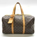 LOUIS VUITTON ルイヴィトン M41624 サックスープル45 モノグラム ボストンバッグ ブラウン 旅行かばん ユニセックス ブランド 管理RT36470