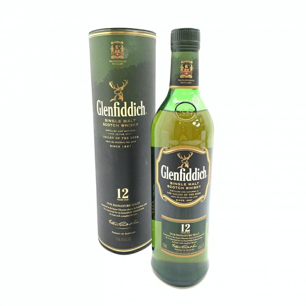 Glenfiddich グレンフィディック 12年 シングルモルト スコッチウイスキー Scotch whisky 750ml 40% お酒 アルコール 管理RT36610