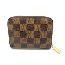 ルイヴィトン LOUIS VUITTON ルイヴィトン N63070 ジッピーコインパース ダミエ ブラウン コインケース カード収納 メンズ レディース 管理RT36833