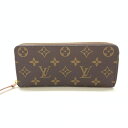 LOUIS VUITTON ルイヴィトン M61298 ポルトフォイユ・クレマンス ローズバレリーヌ 長財布 モノグラム ブラウン レディース 管理HS36988