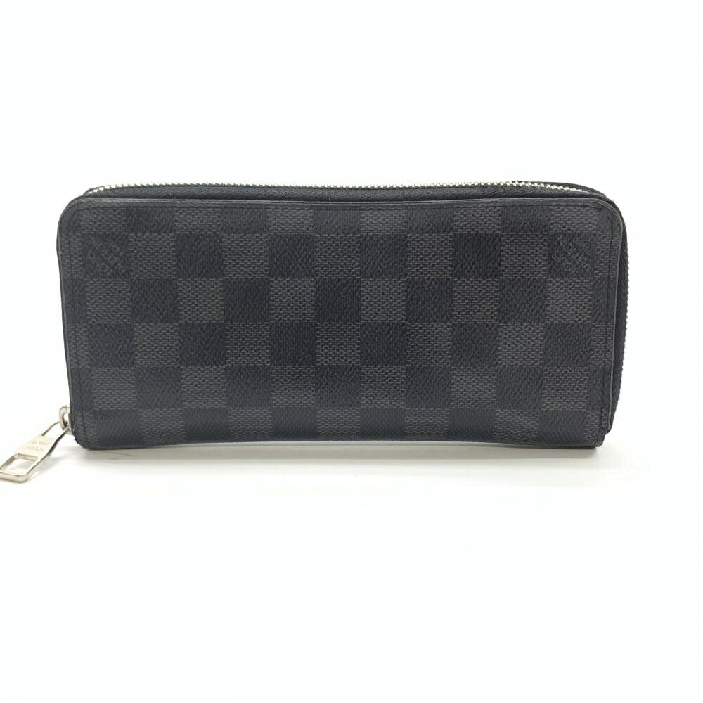 ルイヴィトン ダミエ財布（メンズ） LOUIS VUITTON ルイヴィトン N63095 ジッピーウォレット ヴェルティカル 長財布 ダミエグラフィット ブラック グレー メンズ 管理HS37347