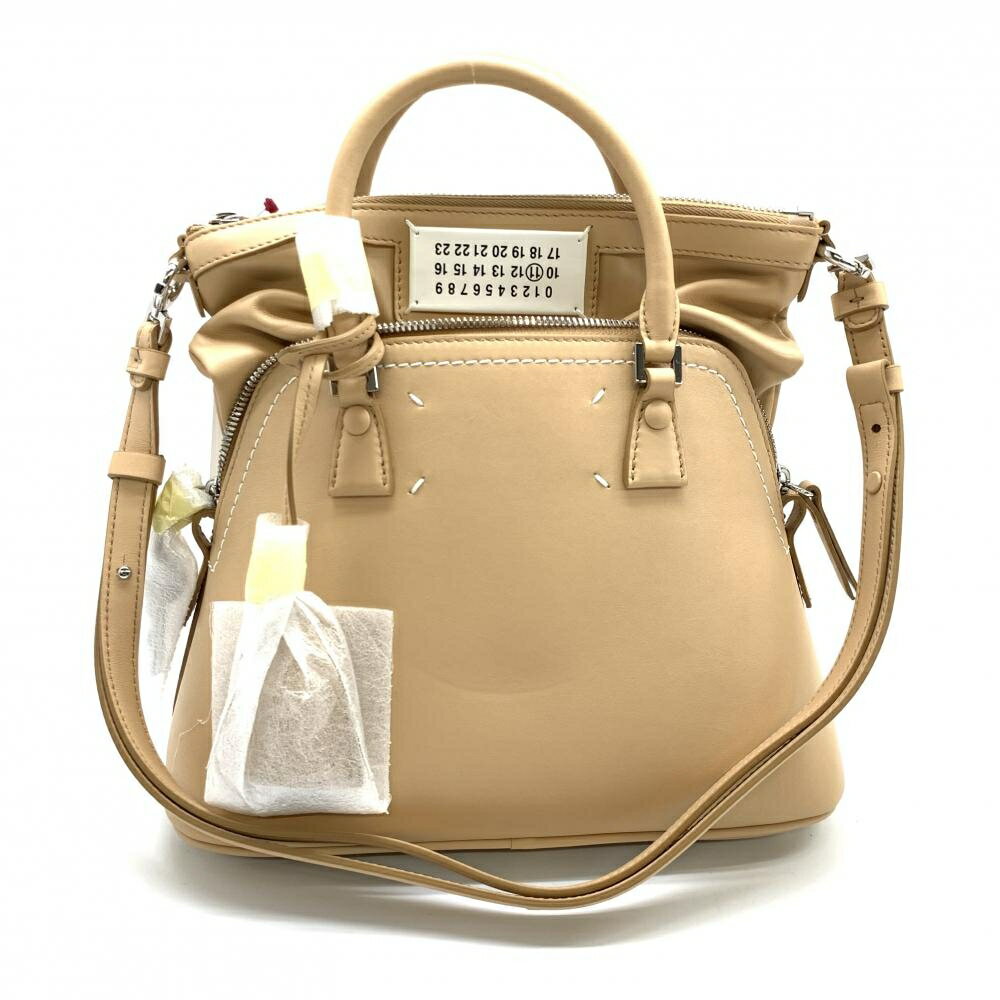 未使用 Maison Margiela メゾン マルジェラ S56WG0082 5AC クラシック・ミニ 2WAYショルダーバッグ ベージュ ヌードカラー 管理RT37934