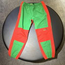 GUCCI グッチ×ノースフェイス ポリエステル パンツ XXL メンズ レッド グリーン ファスナー マジックテープ メンズ 管理HS36860(4)