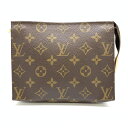 LOUIS VUITTON ルイヴィトン M47544 ポシェット・トワレット19 モノグラム ブラウン メイク 化粧 ポーチ 小物入れ 管理RT40014