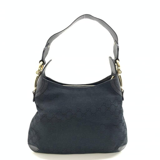 GUCCI グッチ 145826 ショルダーバッグ 肩掛け トートバッグ GGキャンバス レザー ファスナー開閉 ブラック レディース 管理HS40020 GUCCI グッチ 145826 ショルダーバッグ 肩掛け トートバッグ GGキャンバス レザー ファスナー開閉 ブラック レディース 管理HS40020