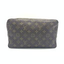 LOUIS VUITTON ルイヴィトン M47522 トゥルーストワレット28 モノグラム 化粧ポーチ メイク セカンドバッグ クラッチバッグ 管理RT401...