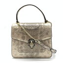BVLGARI ブルガリ セルペンティ フォーエバー トップハンドル ハンドバッグ 2WAYショルダーバッグ シルバー系 レディース 管理RT40352