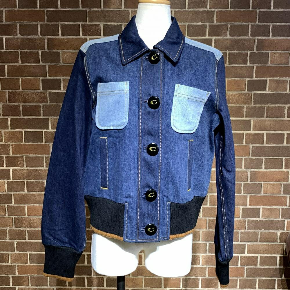 楽天市場】コーチ(種類(コート・ジャケット)デニムジャケット 楽天市場】コーチ(種類(コート・ジャケット)デニムジャケット