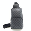 LOUIS VUITTON ルイヴィトン N41719 アヴェニュー ダミエグラフィット 黒 ブラック スリングバッグ ボディバッグ メンズ 管理RT43352