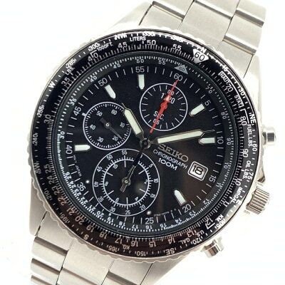 SEIKO セイコー SND253P1 フライトマスター パイロットスライドルール クオーツ タキメーター クロノグラフ デイト 海外モデル管理YI42564