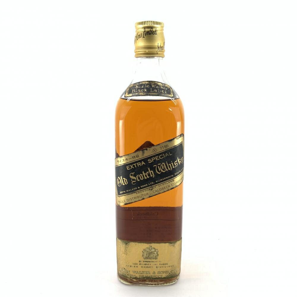 JOHNNIE WALKER ジョニーウォーカー BLACK LABEL ブラックラベル EXTRASPECIAL 760ml 43% 特級表記 金キャップ レアボトル JOHN WALKER ジョンウォーカー表記 スコッチ ウイスキー 古酒 管理YI42978