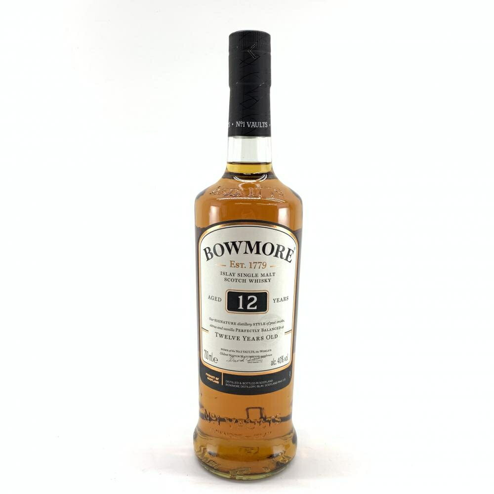 BOWMOR ボウモア 12年 700ml 40% アイラ シングルモルト スコッチ ウイスキー オフィシャルボトル 管理YI43323