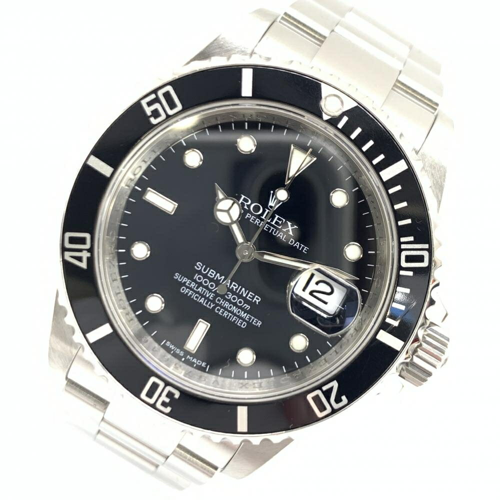 ROLEX ロレックス サブマリーナ 16610 黒文字盤 40mm V番 メンズ 腕時計 自動巻き ...