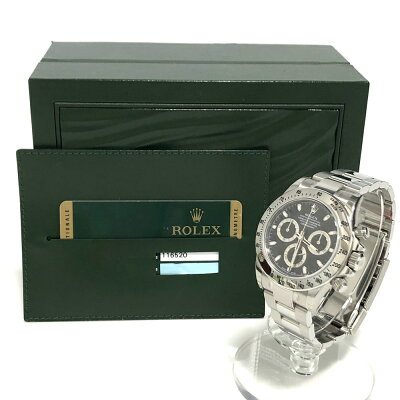 ROLEXロレックス116520デイトナステンレスSS自動巻メンズランダム番黒【中古】USED-SAかんてい局亀有店