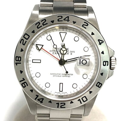ROLEXロレックス16570エクスプローラ2ステンレスSS自動巻メンズランダム番白文字盤【中古】かんてい局亀有店