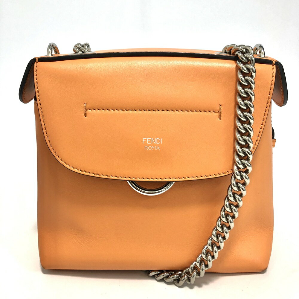 フェンディ【FENDI】3WAYバッグ BACK TO SCHOOL mini スクールバッグ ハンドバッグ ショルダー ミニリュック ペールオレンジ USED:AB【中古】かんてい局亀有店