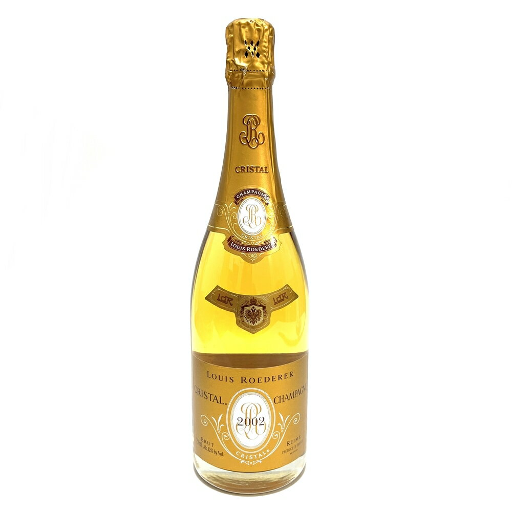 ルイ・ロデレール クリスタル【LOUIS ROEDERER CRISTAL】2002 フランス シャンパーニュ スパークリング シャンパン 750ml 12%【中古】かんてい局亀有店