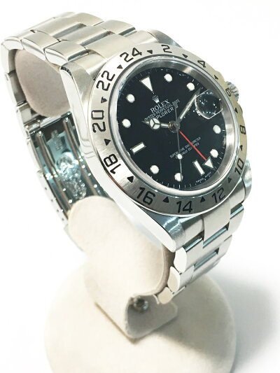 ROLEXロレックス16570エクスプローラ2ステンレスSS自動巻メンズZ番黒文字盤【中古】かんてい局亀有店