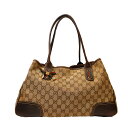 GUCCI【グッチ】 163850 プリンシーライン GGキャンバス ベージュ リボン トートバッグ ショルダーバッグ レディース 【中古】【松戸店】