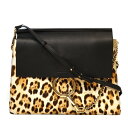Chloe【クロエ】 3S1126 フェイ ミディアム ショルダーバッグ ハラコ レオパード レザー ブラック レディース 【中古】【松戸店】