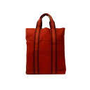 HERMES【エルメス】 フールトゥ カバス キャンバス トートバッグ レッド レディース メンズ【中古】【松戸店】