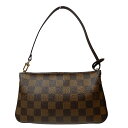 LOUIS VUITTON【ルイヴィトン】 N51983 ナヴォナ ダミエエベヌ アクセサリーポーチ 別売りストラップ付 ブラウン レディース 【中古】 【松戸店】(4)