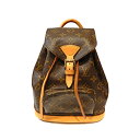 LOUIS VUITTON【ルイヴィトン】 M51137 ミニモンスリ モノグラム バックパック リュックサック ブラウン レディース 【中古】 【松戸店】