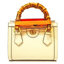 GUCCI【グッチ】 ダイアナ ミニ トートバッグ オフホワイト レザー 2Way レディース 【中古】【松戸店】(4)