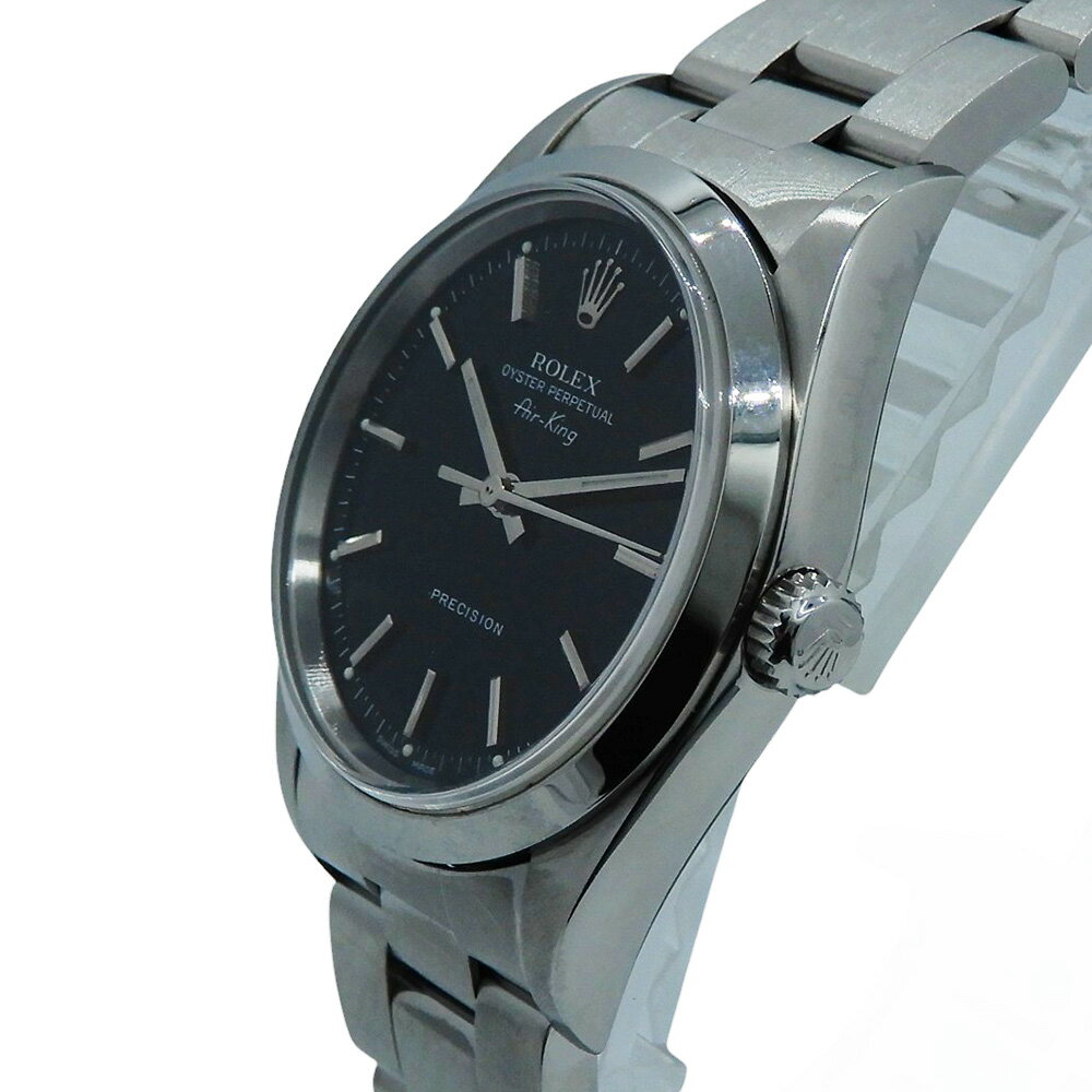 ROLEX【ロレックス】エアキング　14000　自動巻き　オートマティック　ステンレススチール　ブラック文字盤　ボーイズ【中古】【松戸店】