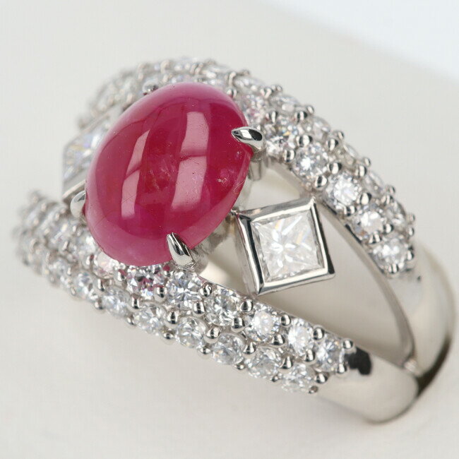 【中古】■PT900ルビー・ダイヤ...