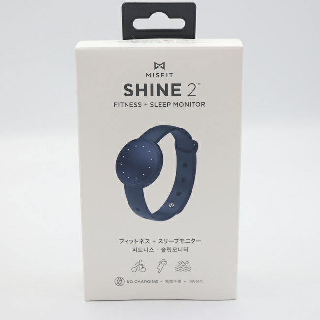 MISFIT SHINE2 MIS2003 活動量計 フィットネス+スリープモニター RAY　健康 ネイビー 紺色【未開封】【中古】h