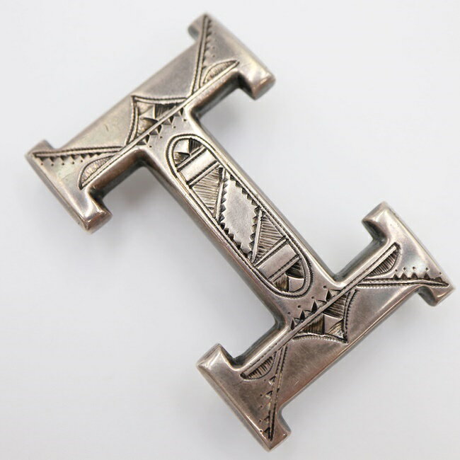 エルメス【Hermes】コンスタンス Hベルト トゥアレグ バックル メンズ シルバー925 男性 ギフト プレゼント 贈り物 お祝い ファッション 服飾品【中古】hのサムネイル