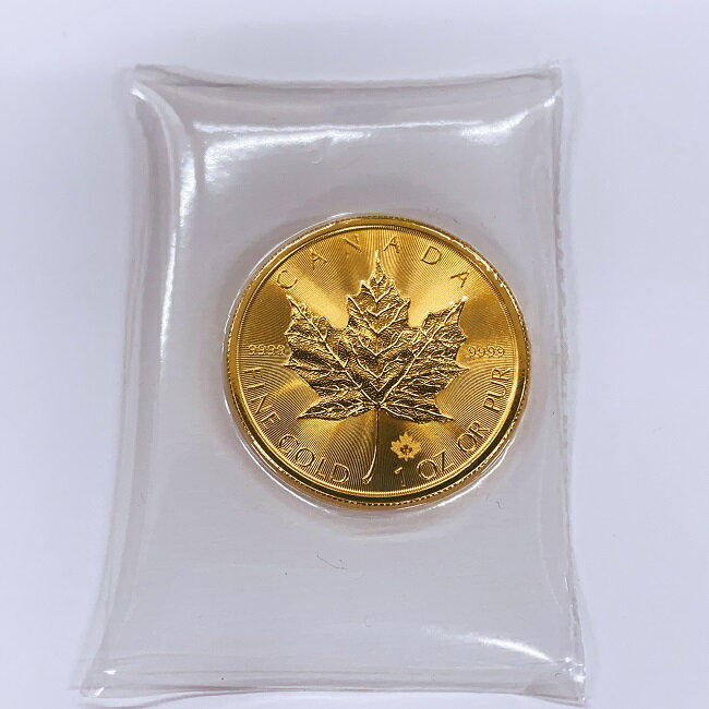 【楽天市場】【未使用】K24 メイプルリーフコイン 1OZ 約31.1g エリザベス女王 9999 50ドル 2015 finegold 純金