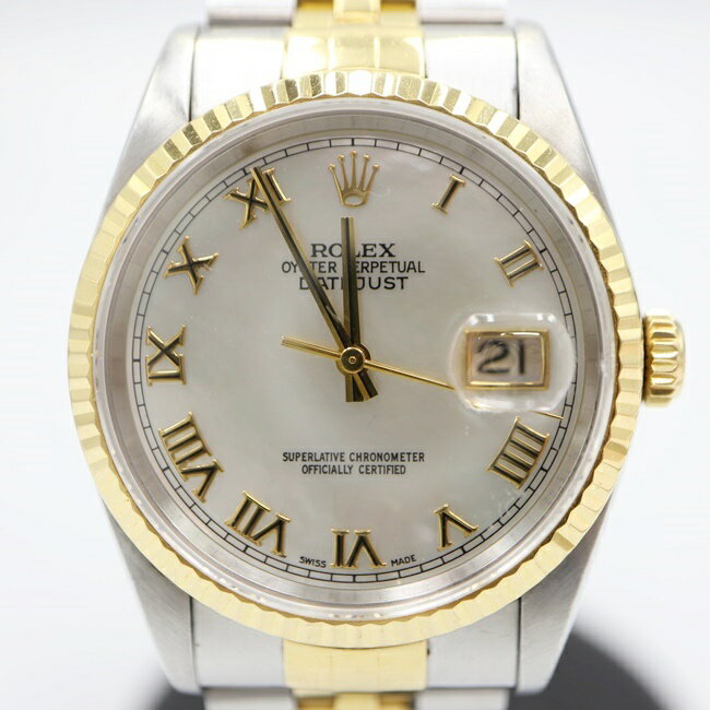 ■ロレックス【ROLEX】116233NR デイトジャスト オイスターパーペチュアル W番 K18Y ...