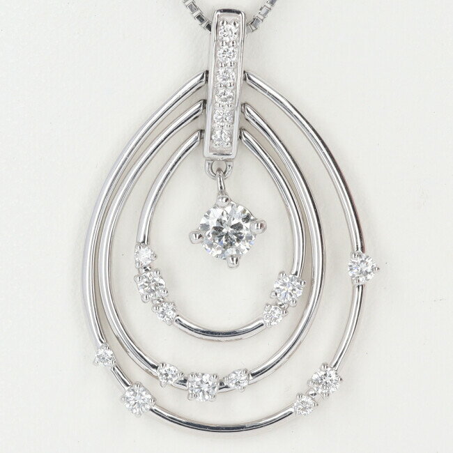 PT900/850 _ChlbNX D0.23ct 45cm/6.0g fUClbNX ꗱ/ЂƂ S[WX v`i/platinum /fB[X Mtg v[g 蕨 jyÁzh