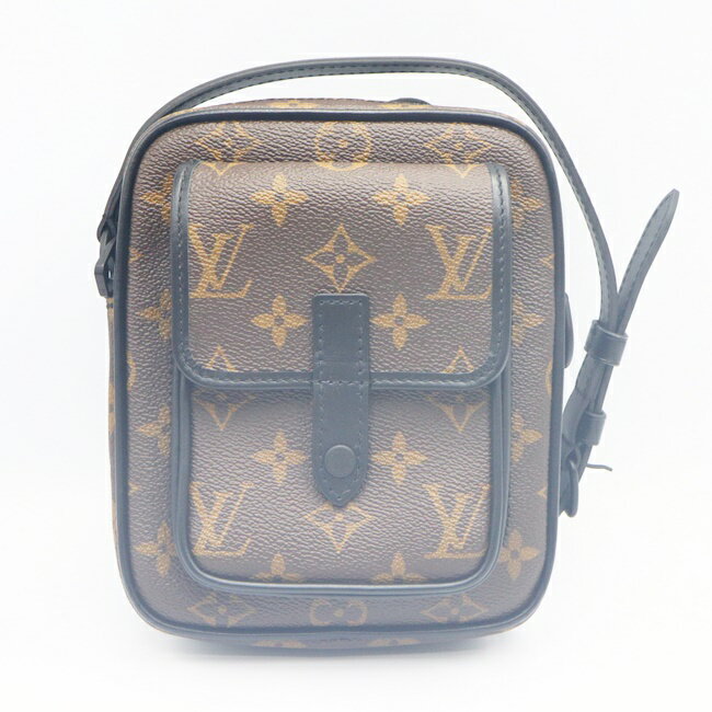 ルイヴィトン【Louis Vuitton】M69404 クリストファー・ウエアラブル ウォレット/MGマカサー モノグラム メンズ/男性 ショルダーバッグ ブラック ブラウン ブランド ギフト プレゼント 贈り物 お祝い【中古】h