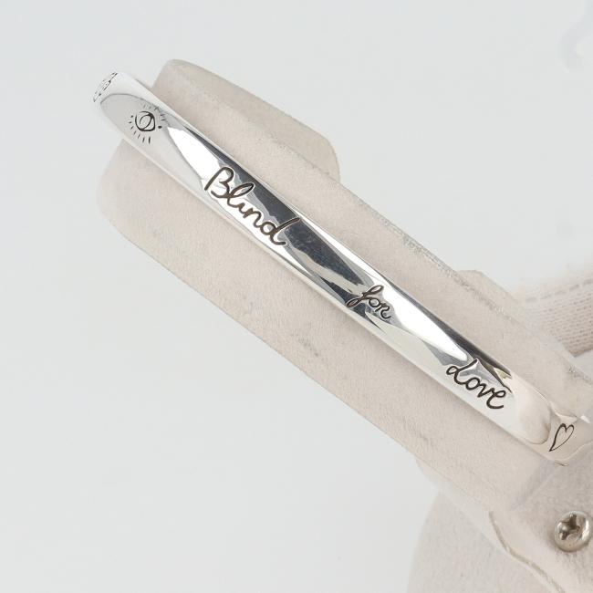 グッチ【GUCCI】455242 ブラインド フォー ラブ/BLIND FOR LOVE 約18cm/約13.3g AG925 シルバー ブランド レディース/...