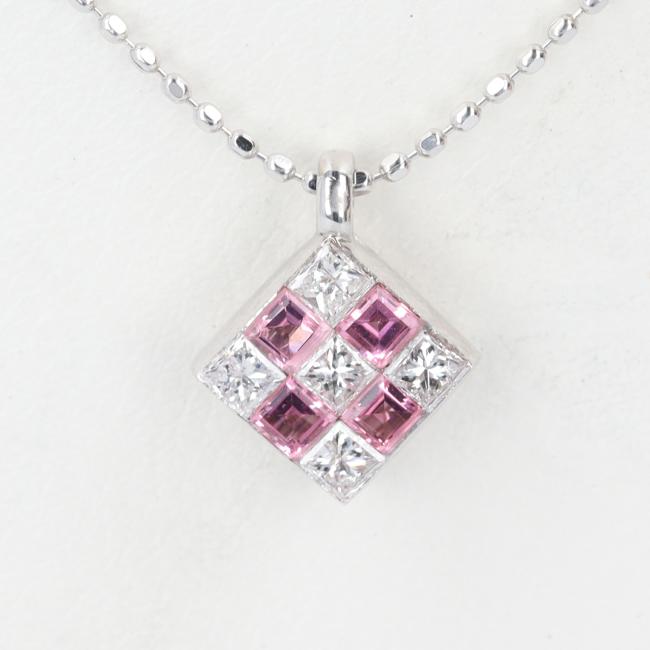 【中古】K18WGピンクサファイア...