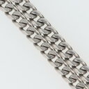 喜平 Pt850 2面シングル 喜平ネックレス 50.6g/50cm 二面 2面S キヘイ シングルストッパー レディース メンズ ユニセックス プラチナ 貴金...