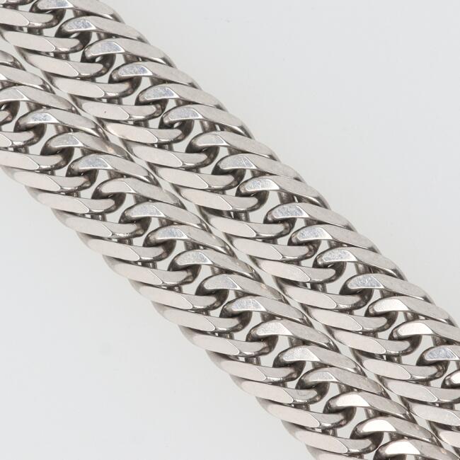 喜平 PT900 8面トリプル 喜平ネックレス 50g (50.7g/50cm)八面 8面T キヘイ クラスプ シングルストッパー メンズ ユニセックス プラチ...