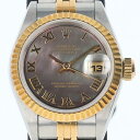 ロレックス【ROLEX】69173NR デイトジャストグレーシェル文字盤 U番 SS×イエローゴールド 自動巻き グレーシェル文字盤 コンビブレス レディース/...