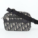 クリスチャンディオール【Christian Dior】2ESWS011YKY オブリーク ジャカード ショルダーバッグ キャンバス シルバー金具 レディース/女性 メンズ/男性 ユニセックス プレゼント ギフト【中古】h