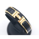 エルメス【Hermes】クリックH クリック・クラシックPM バングル 約約16cm/12mm ブラック/黒/ゴールド ギフト プレゼント 贈り物 お祝い 【中...